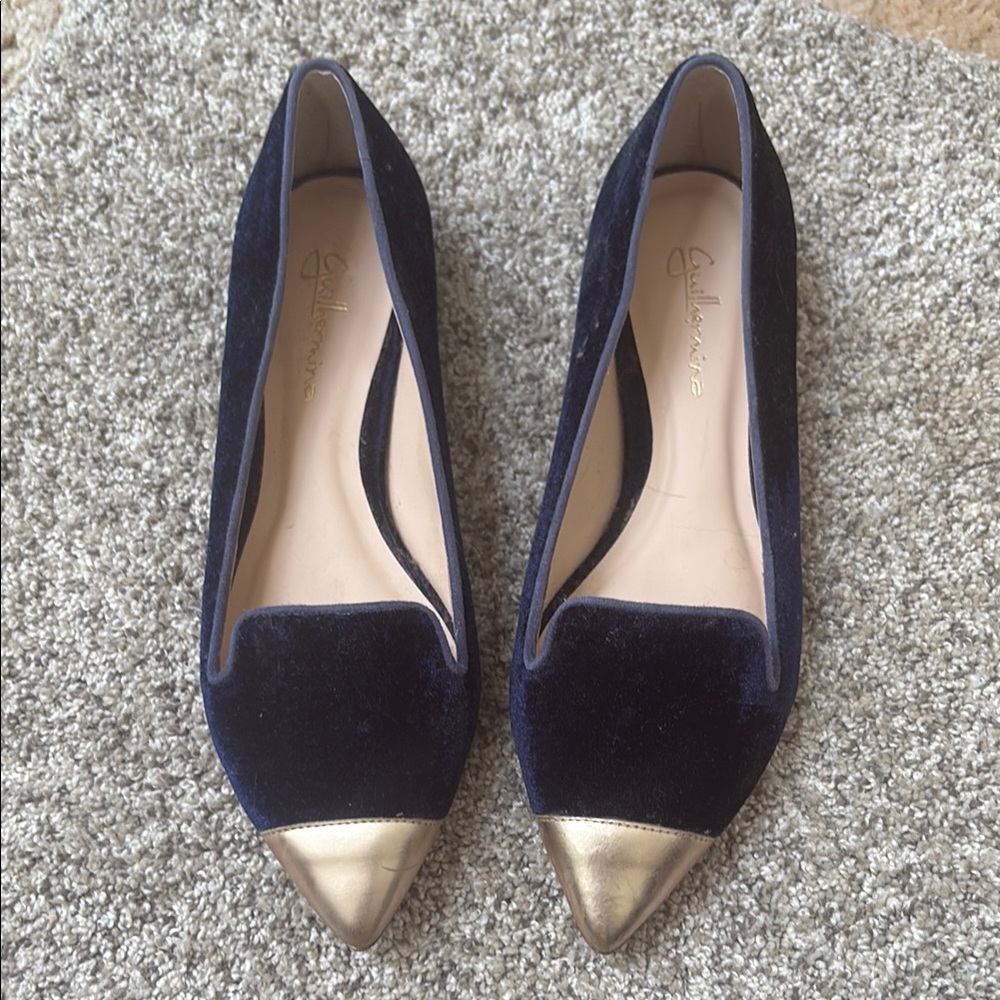 Elegant Navy and Gold Women's Shoes
